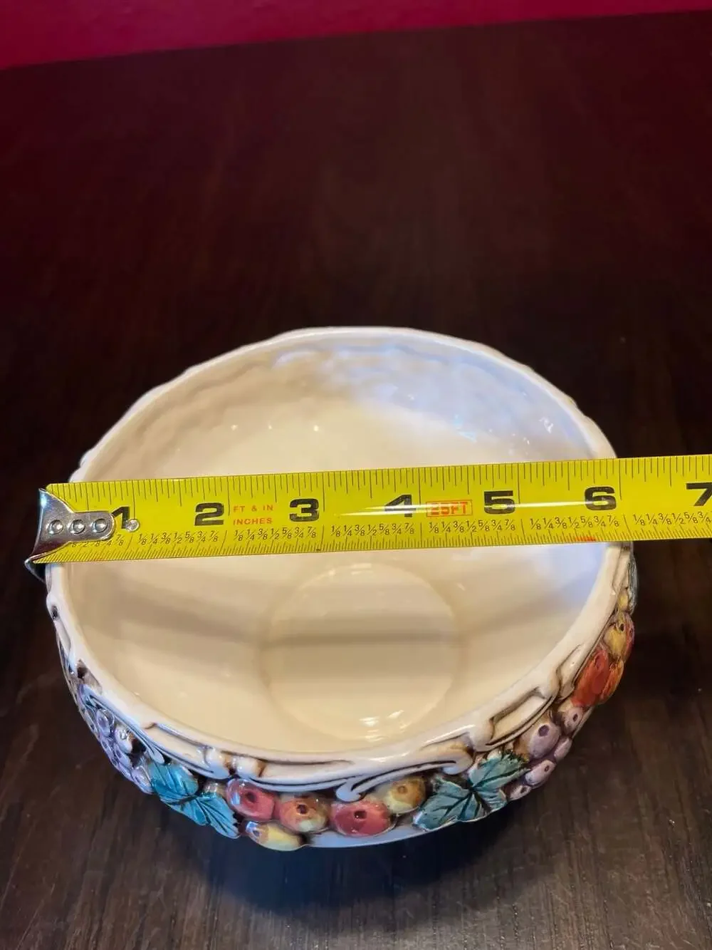 Lefton Majolica Style Della Robbbia Covered Candy Bowl - ,